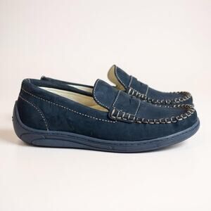 Primigi YOUTH Leather Loafer Shoes Size EU 36 US 4.5 Flexible Action Slate Blue